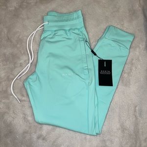 NVGTN High Waisted Sea Foam Green Joggers